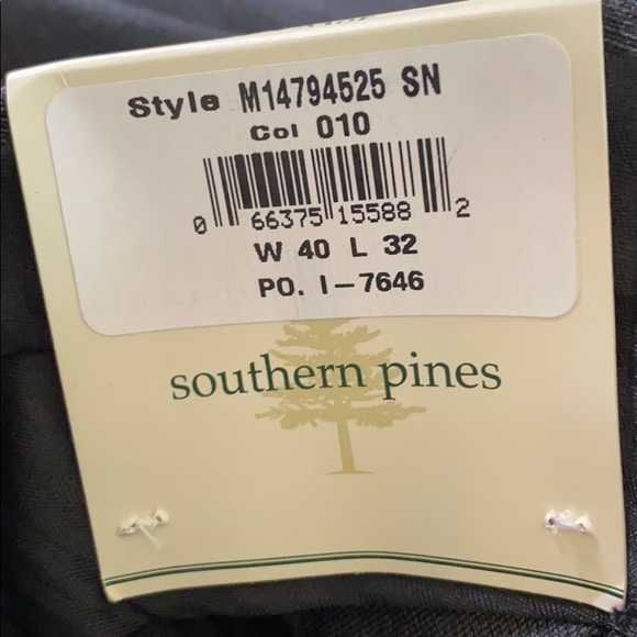 NWT Men’s Dress Pants 40W x 32L Dark Charcoal - Picture 7 of 7